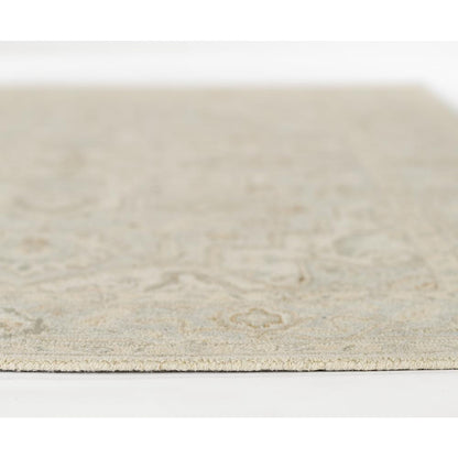 Traditional Rectangle Area Rug, Light Blue, 8' X 10'
