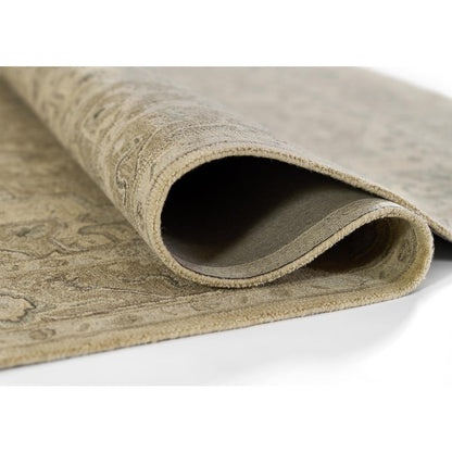 Traditional Rectangle Area Rug, Taupe, 8' X 10'