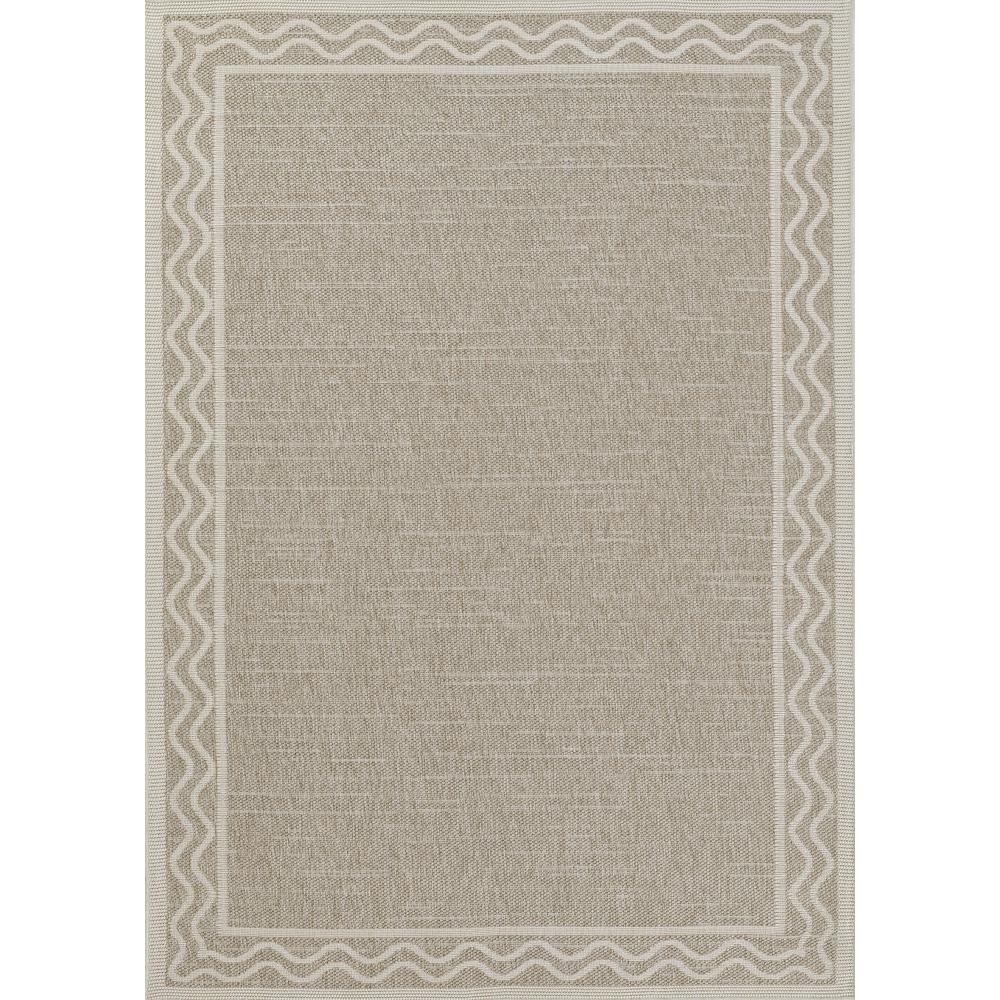 Contemporary Rectangle Area Rug, Grey, 8' X 10'