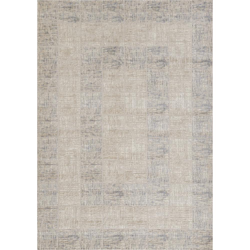 Contemporary Rectangle Area Rug, Blue, 8' X 10'