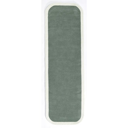 Contemporary Rectangle Area Rug, Green, 5' X 8'