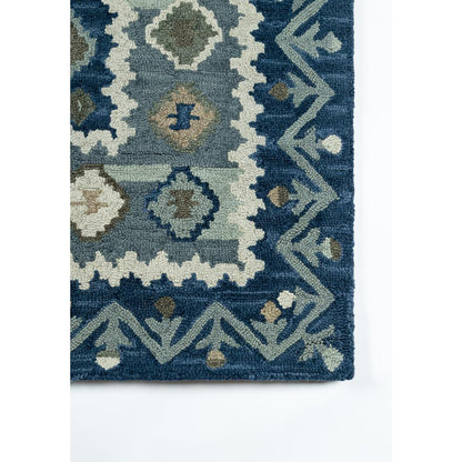 Traditional Rectangle Area Rug, Blue, 5' X 8'