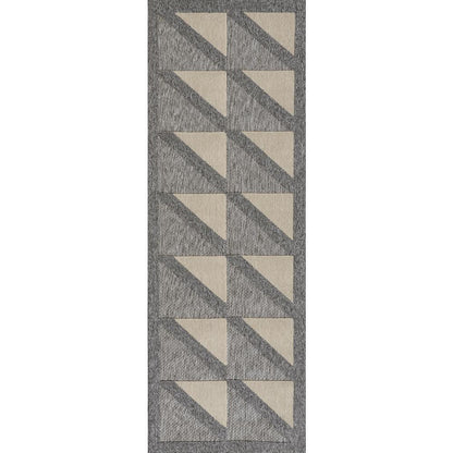 Contemporary Rectangle Area Rug, Grey, 7'10" X 10'10"
