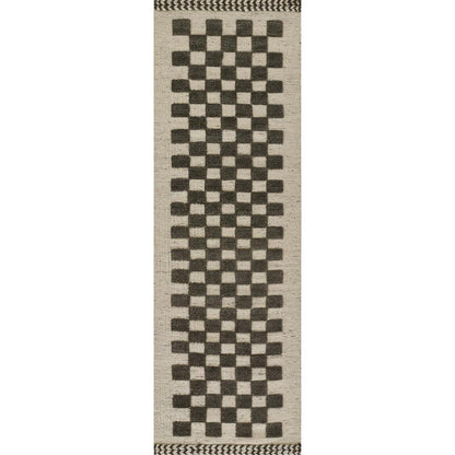 Contemporary Rectangle Area Rug, Charcoal, 5' X 8'