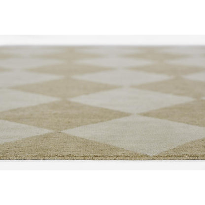 Contemporary Rectangle Area Rug, Beige, 6'3" X 9'