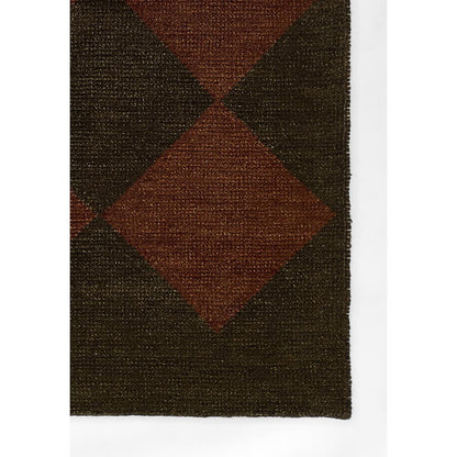 Contemporary Rectangle Area Rug, Copper, 6'3" X 9'