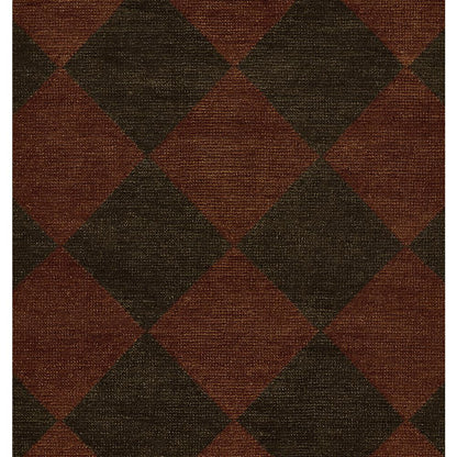 Contemporary Rectangle Area Rug, Copper, 6'3" X 9'