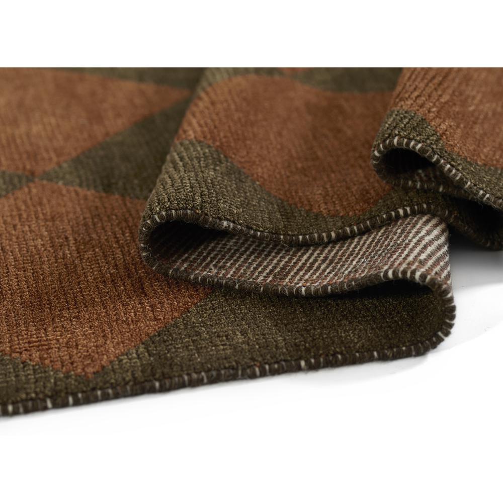 Contemporary Rectangle Area Rug, Copper, 6'3" X 9'