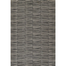 Contemporary Rectangle Area Rug, Black, 5'3" X 7'6"