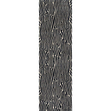 Contemporary Rectangle Area Rug, Black, 5'3" X 7'6"