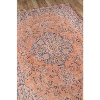 Traditional Rectangle Area Rug, Copper, 7'6" X 9'6"