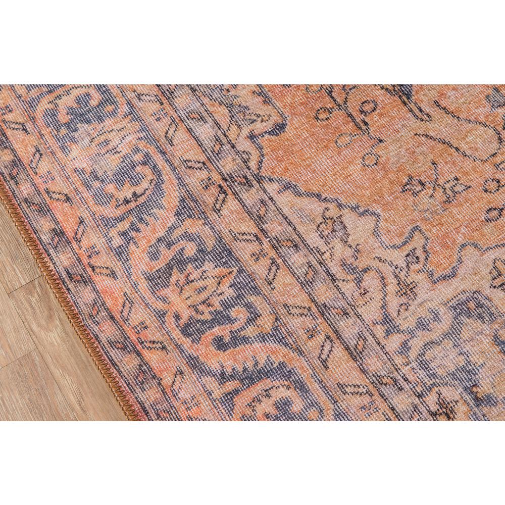 Traditional Rectangle Area Rug, Copper, 7'6" X 9'6"