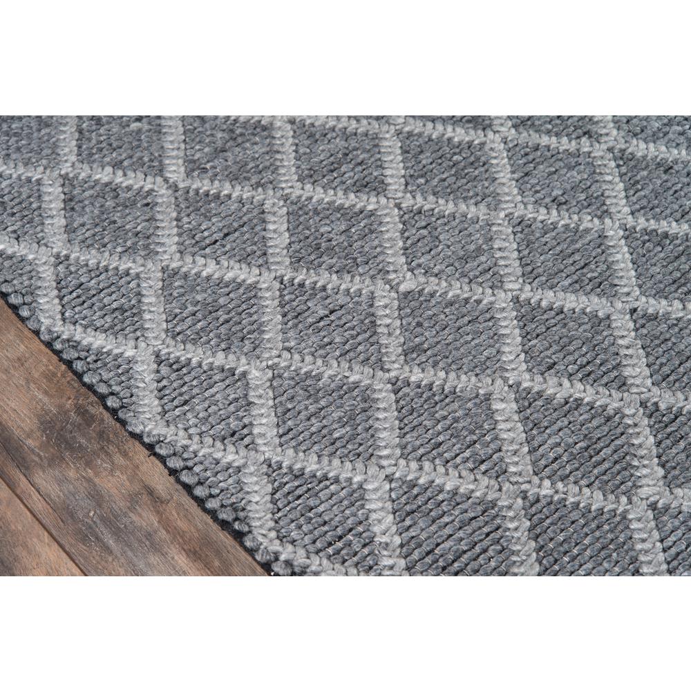Contemporary Rectangle Area Rug, Charcoal, 6' X 9'