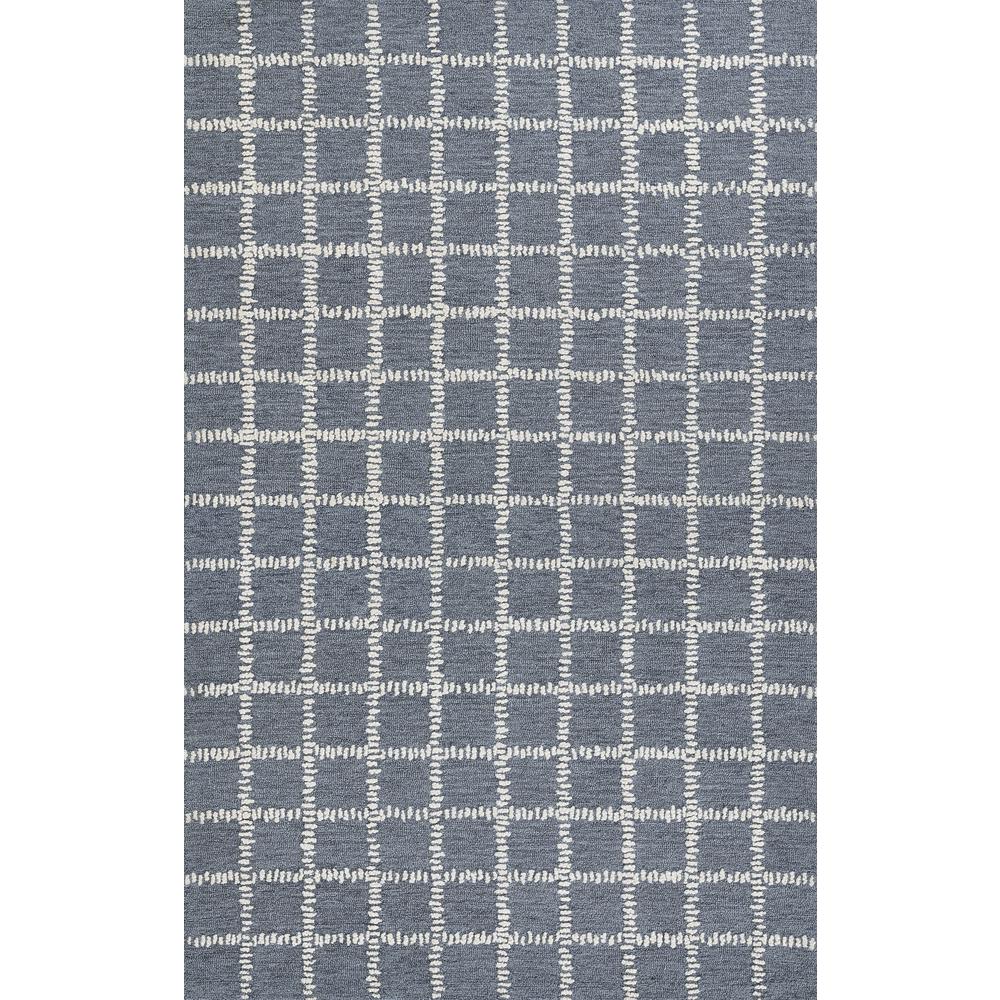 Contemporary Rectangle Area Rug, Blue, 8' X 10'