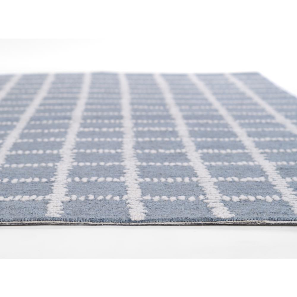 Contemporary Rectangle Area Rug, Blue, 8' X 10'