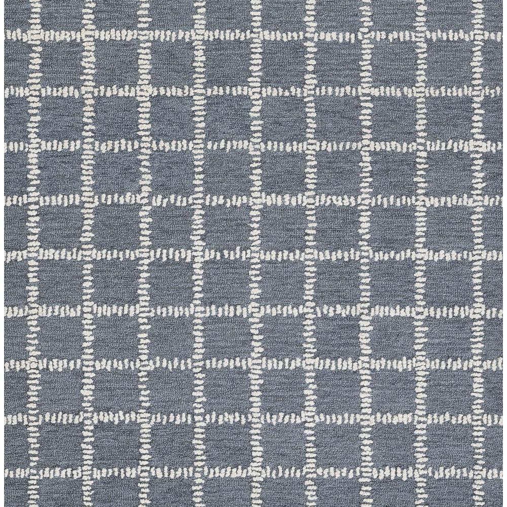 Contemporary Rectangle Area Rug, Blue, 8' X 10'