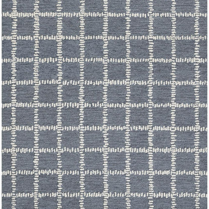 Contemporary Rectangle Area Rug, Blue, 8' X 10'