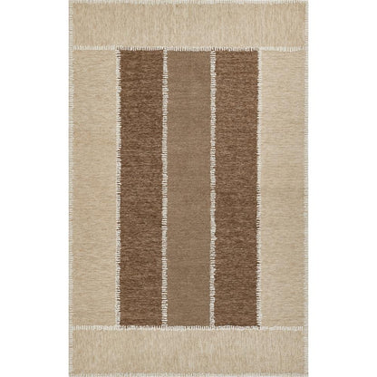 Contemporary Rectangle Area Rug, Beige, 8' X 10'