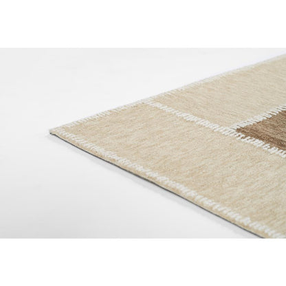 Contemporary Rectangle Area Rug, Beige, 8' X 10'