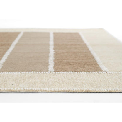 Contemporary Rectangle Area Rug, Beige, 8' X 10'
