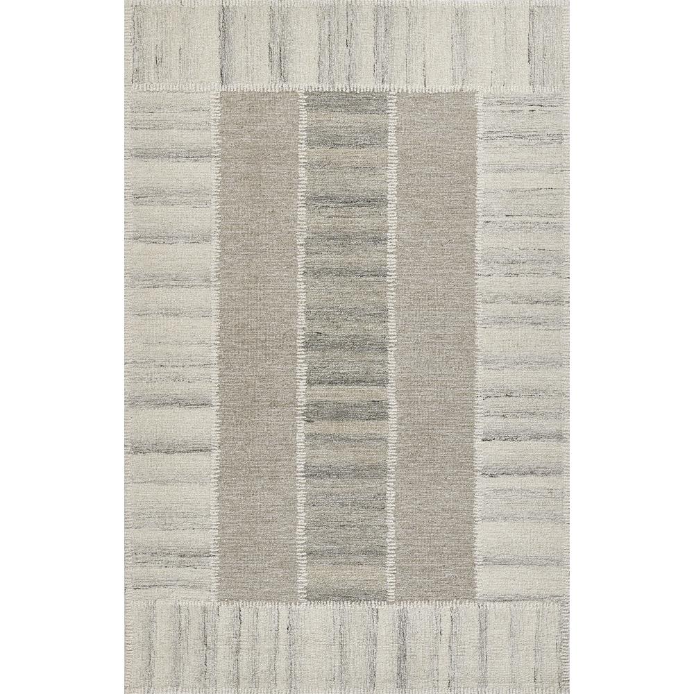 Contemporary Rectangle Area Rug, Grey, 8' X 10'