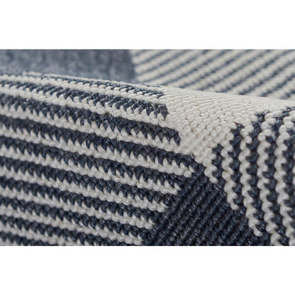 Modern Rectangle Area Rug, Denim, 5'3" X 7'6"