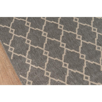 Contemporary Rectangle Area Rug, Grey, 5'3" X 7'6"