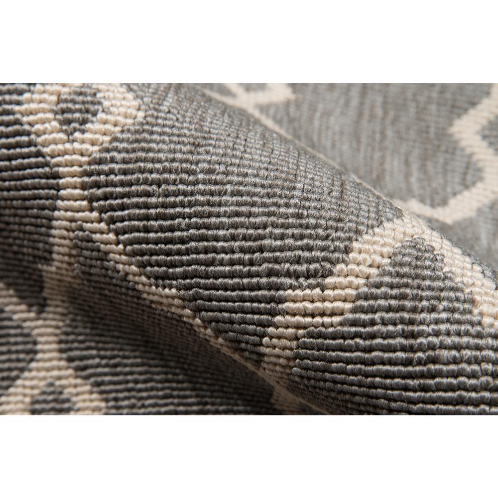 Contemporary Rectangle Area Rug, Grey, 5'3" X 7'6"