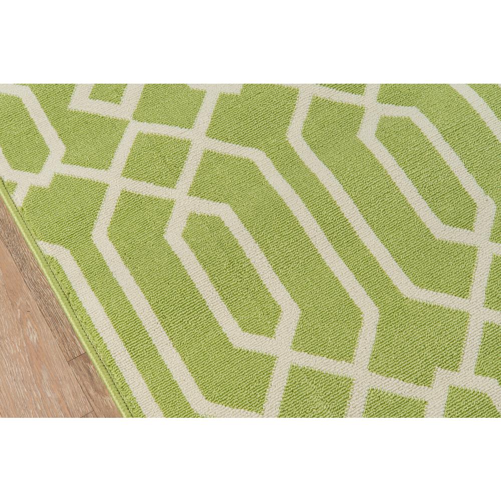 Contemporary Rectangle Area Rug, Green, 5'3" X 7'6"