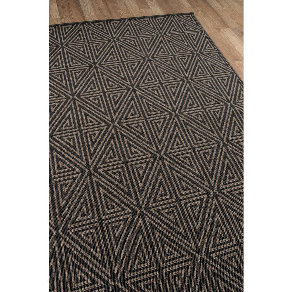 Contemporary Rectangle Area Rug, Charcoal, 5'3" X 7'6"