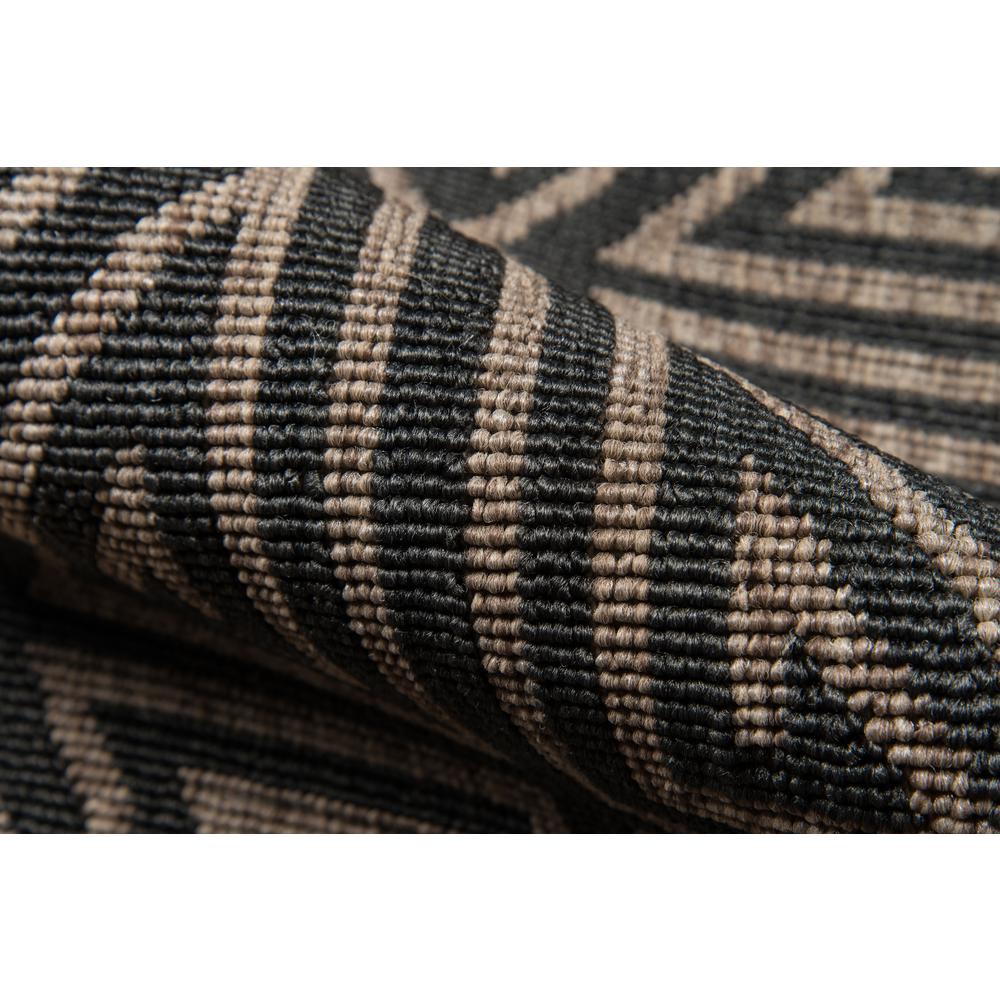 Contemporary Rectangle Area Rug, Charcoal, 5'3" X 7'6"