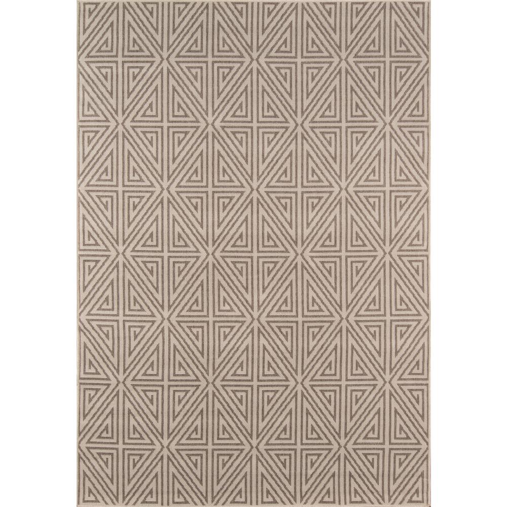 Contemporary Rectangle Area Rug, Taupe, 5'3" X 7'6"