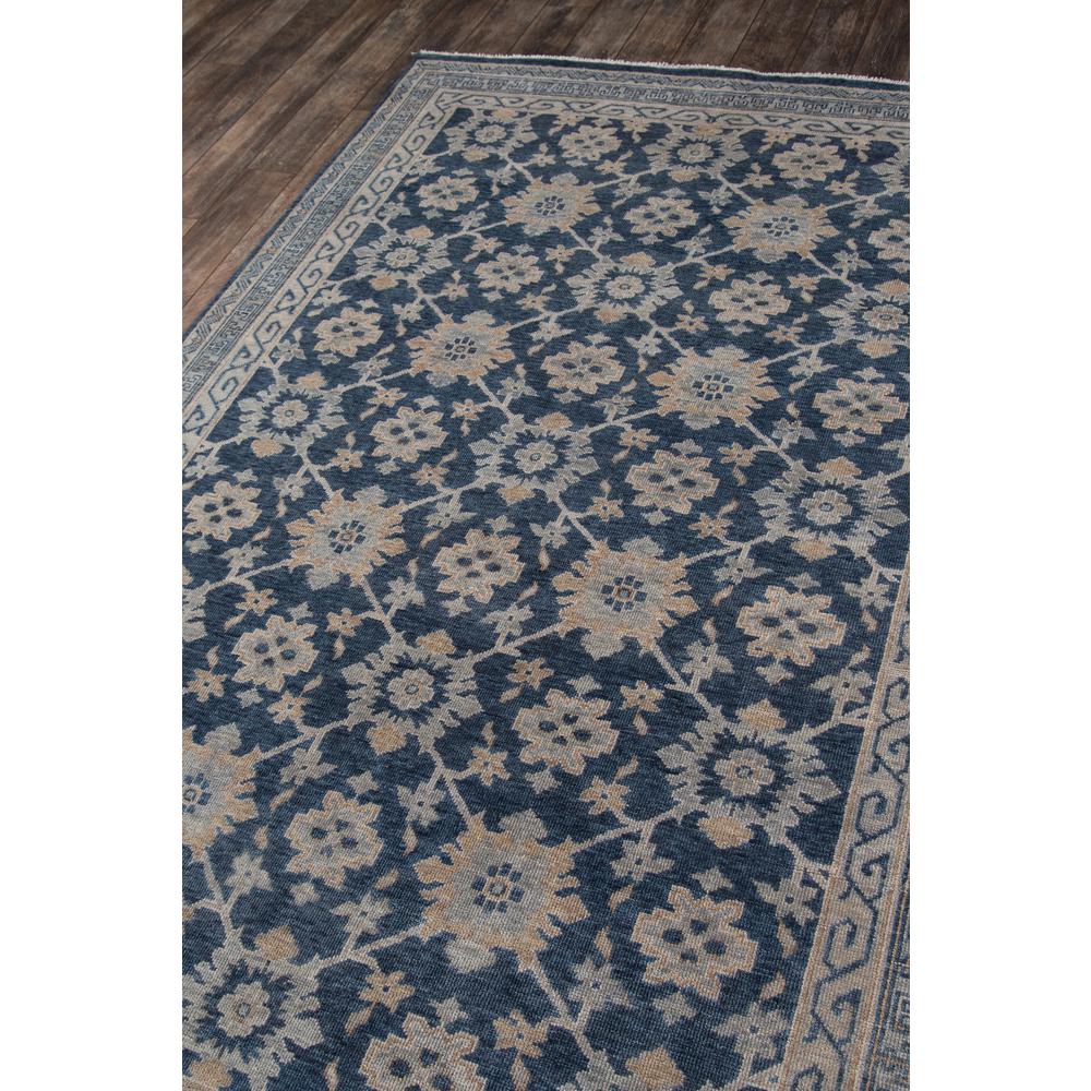 Traditional Rectangle Area Rug, Blue, 8'6" X 11'6"