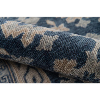 Traditional Rectangle Area Rug, Blue, 8'6" X 11'6"