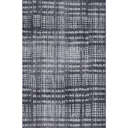 Contemporary Rectangle Area Rug, Charcoal, 5' X 7'6"