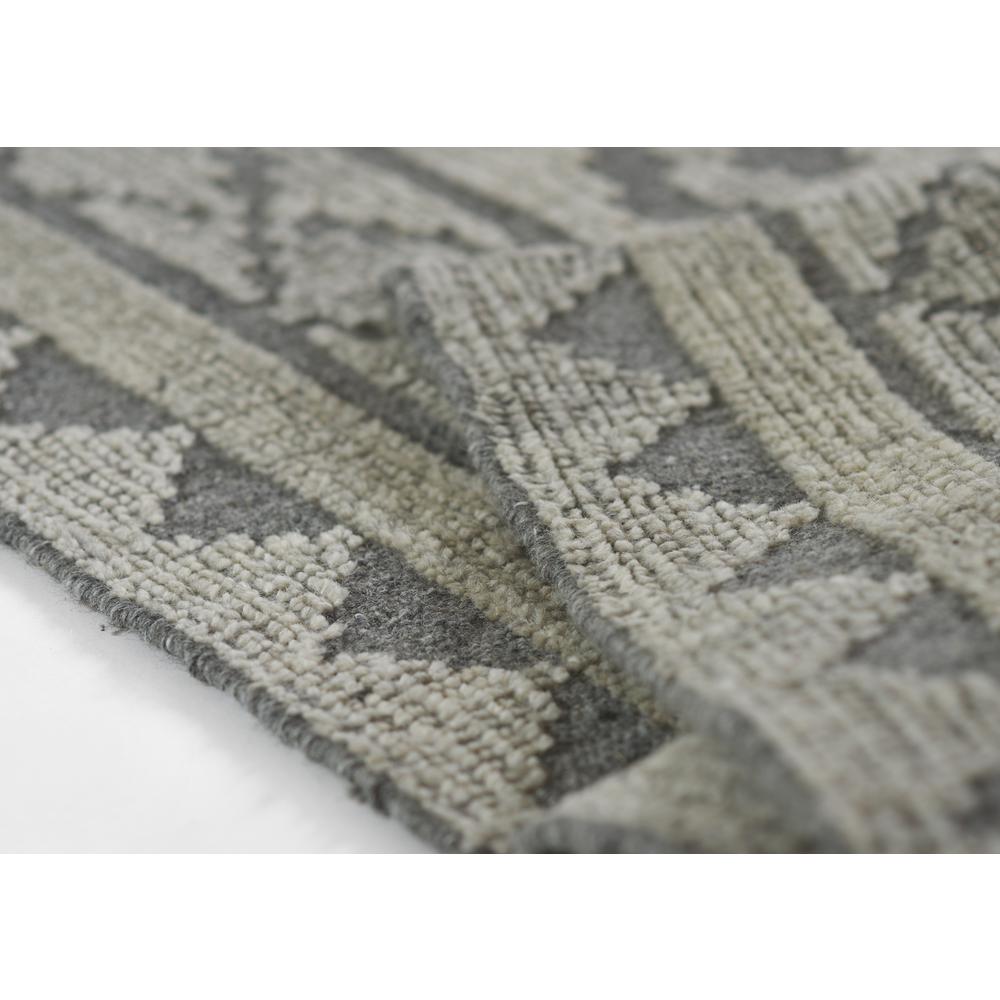 Traditional Rectangle Area Rug, Grey, 5' X 8'