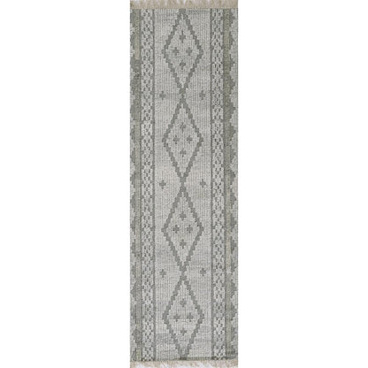 Traditional Rectangle Area Rug, Grey, 5' X 8'