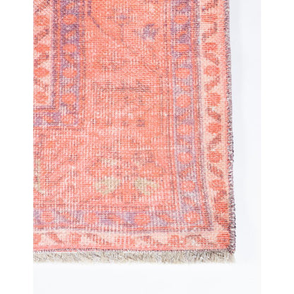Traditional Rectangle Area Rug, Coral, 7'6" X 9'6"