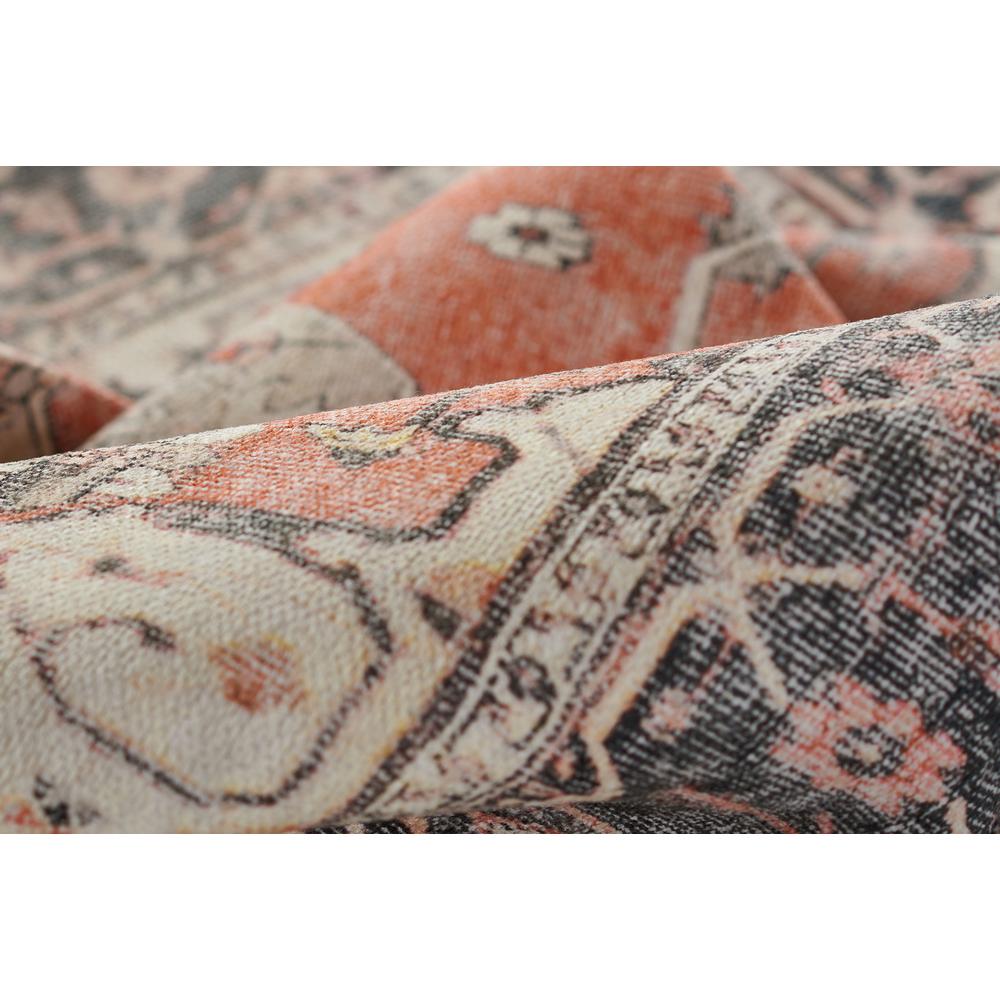 Traditional Rectangle Area Rug, Rust, 7'6" X 9'6"