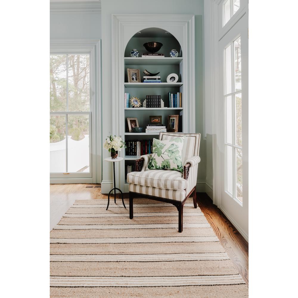 Contemporary Rectangle Area Rug, Brown, 8' X 10'