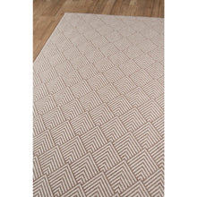 Contemporary Rectangle Area Rug, Beige, 3'11" X 5'7"