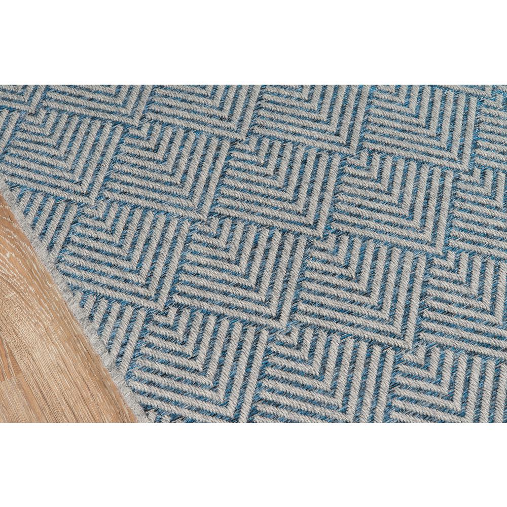 Contemporary Rectangle Area Rug, Blue, 3'11" X 5'7"