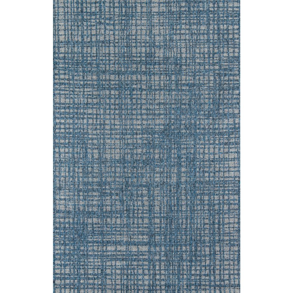 Contemporary Rectangle Area Rug, Blue, 3'11" X 5'7"