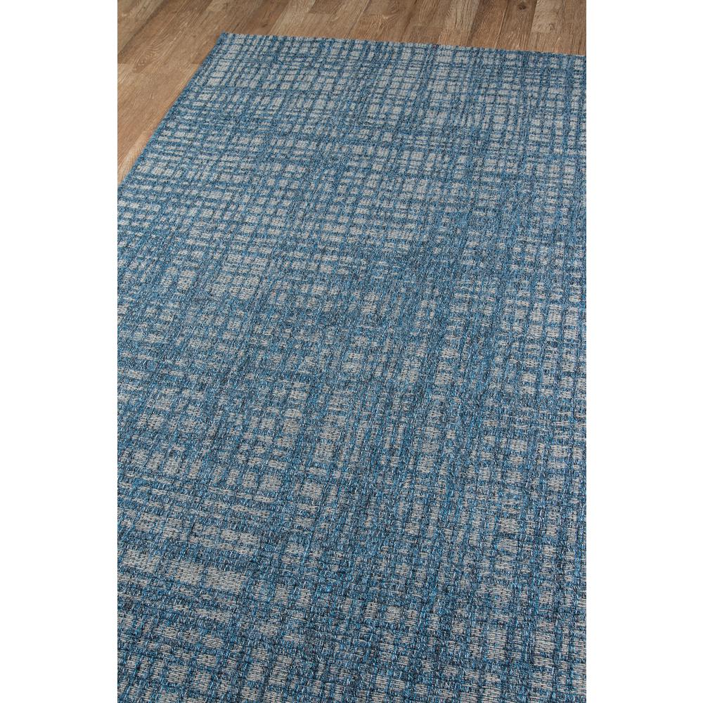 Contemporary Rectangle Area Rug, Blue, 3'11" X 5'7"