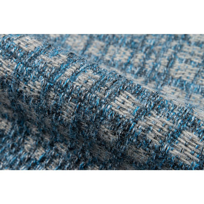 Contemporary Rectangle Area Rug, Blue, 3'11" X 5'7"