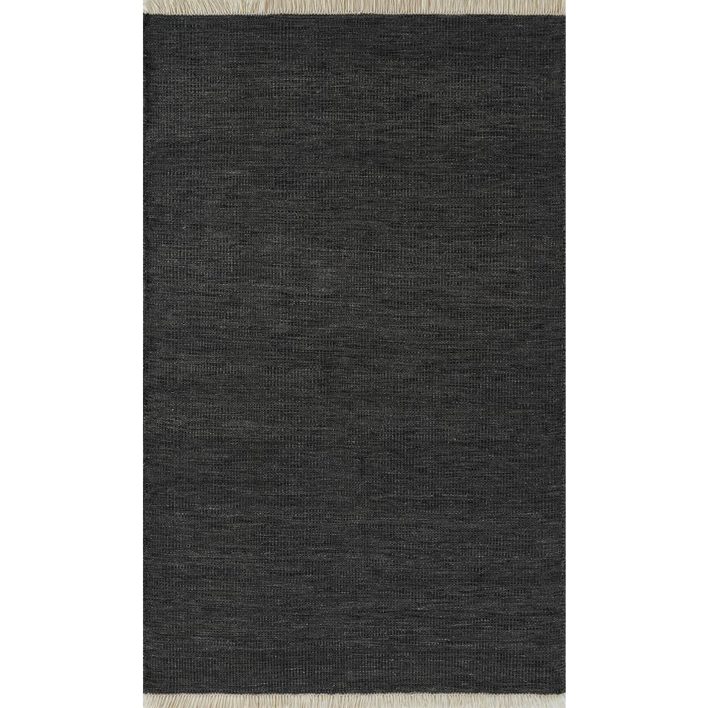 Contemporary Rectangle Area Rug, Charcoal, 5' X 8'