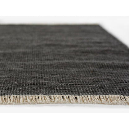 Contemporary Rectangle Area Rug, Charcoal, 5' X 8'