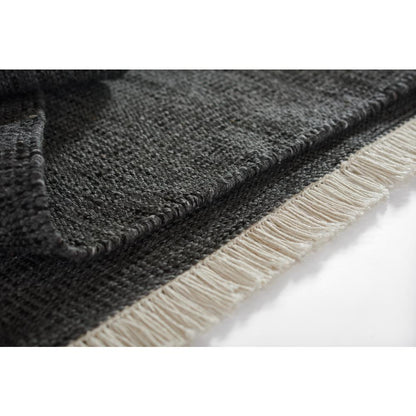 Contemporary Rectangle Area Rug, Charcoal, 5' X 8'