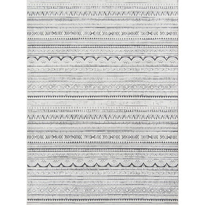 Traditional Rectangle Area Rug, Ivory, 7'10" X 9'10"