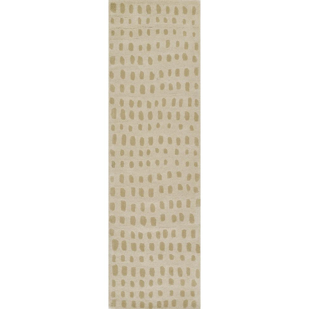 Contemporary Rectangle Area Rug, Beige, 9' X 12'